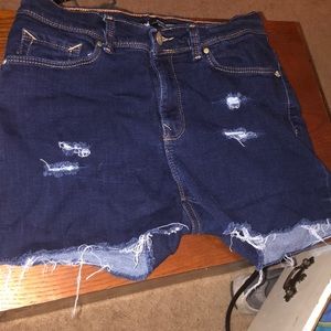 Girls lee denim shorts